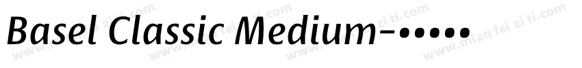 Basel Classic Medium字体转换